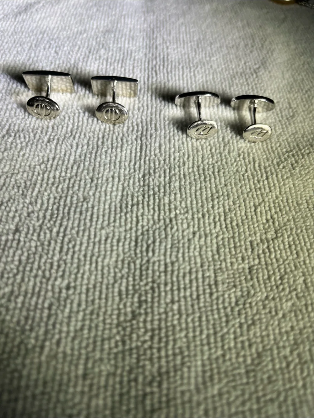 David Donahue Men's Sterling Silver Cufflinks Set (2 Pairs)